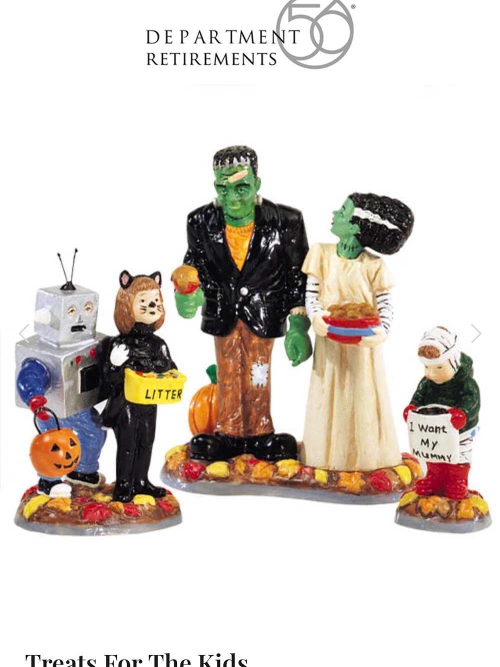 Retired Department 56 Halloween Treats for the Kids SKU 55016-excellent #1